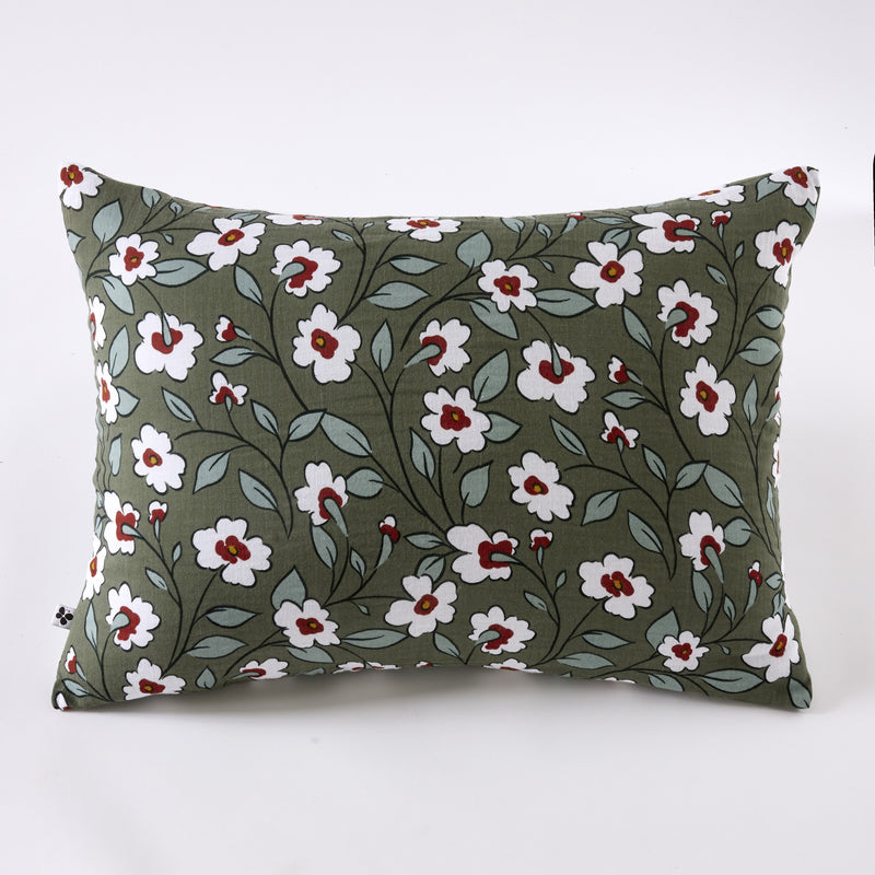 Pillowcase - Printed Cotton Gauze - Flora