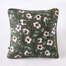 Removable Cushion Cover with Piping - Printed Cotton Gauze - Flora