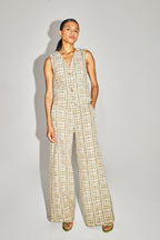 Los pantalones Charlie de tweed reciclado arcoíris
