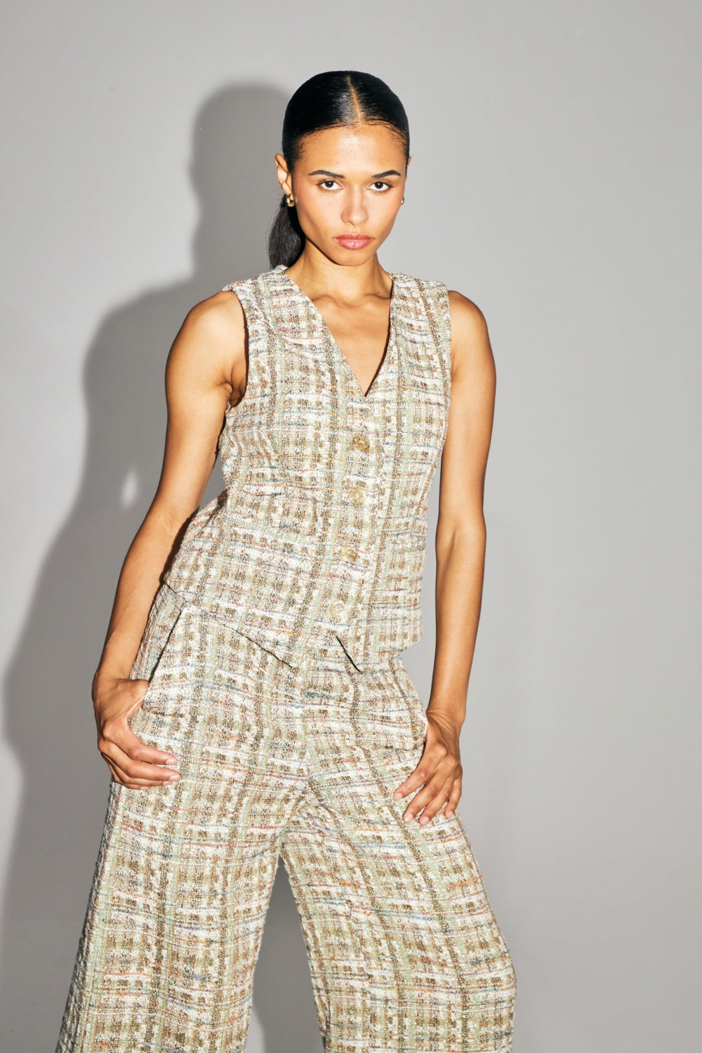 The Karl Jacket In Rainbow Recycled Tweed