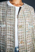 The Toulouse Jacket In Rainbow Recycled Tweed