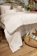 Bout De Lit - Quadruple Gaze De Coton Unie - Ina - Pampa