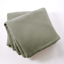 Bout De Lit - Quadruple Gaze De Coton Unie - Ina - Romarin