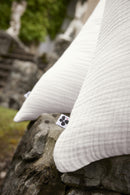 Taie D'Oreiller - Quadruple Gaze De Coton Unie - Ina - Chantilly