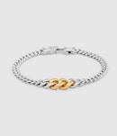 Tom Wood - Bracelet Dean Duo Argent Doré - Unisexe