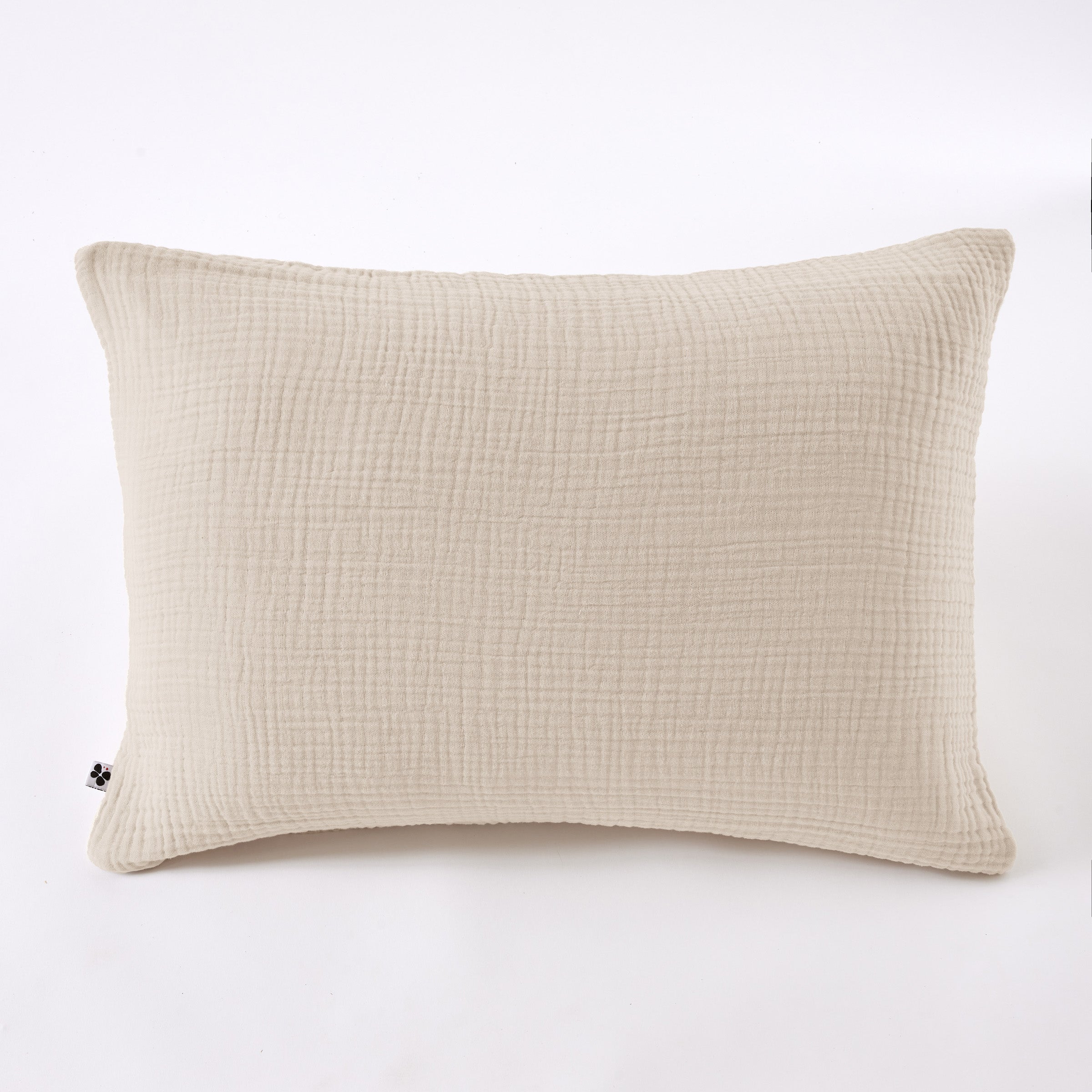 Funda de Almohada - Gasa Cuádruple de Algodón Liso - Ina - Pampa
