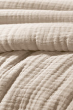 Ina - Housse De Couette - Quadruple Gaze De Coton Unie - Pampa