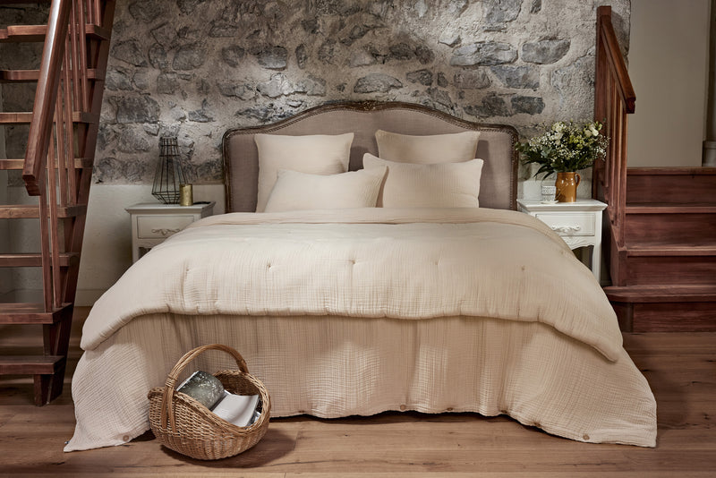 Duvet Cover - Quadruple Plain Cotton Gauze - Ina - Pampa