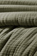 Duvet Cover - Quadruple Plain Cotton Gauze - Ina - Rosemary