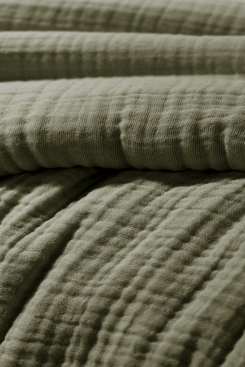 Duvet Cover - Quadruple Plain Cotton Gauze - Ina - Rosemary