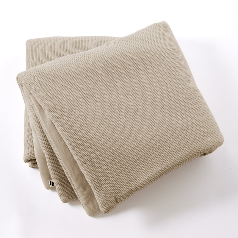 Bout De Lit - Nid D'Abeille Uni - Alma - Ficelle