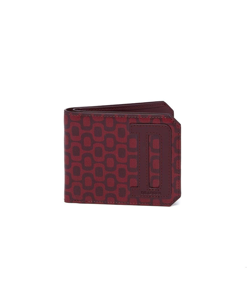 Portefeuille Italien Bordeaux - 100% Cuir - Homme - 2 Volets Intérieurs