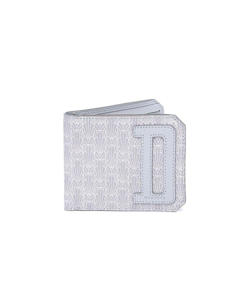 Portefeuille Italien Gris - 100% Cuir - Homme - 2 Volets Intérieurs