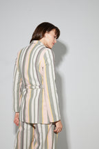 Blazer Eden, Rayures D'Été Fabriqué En Italie