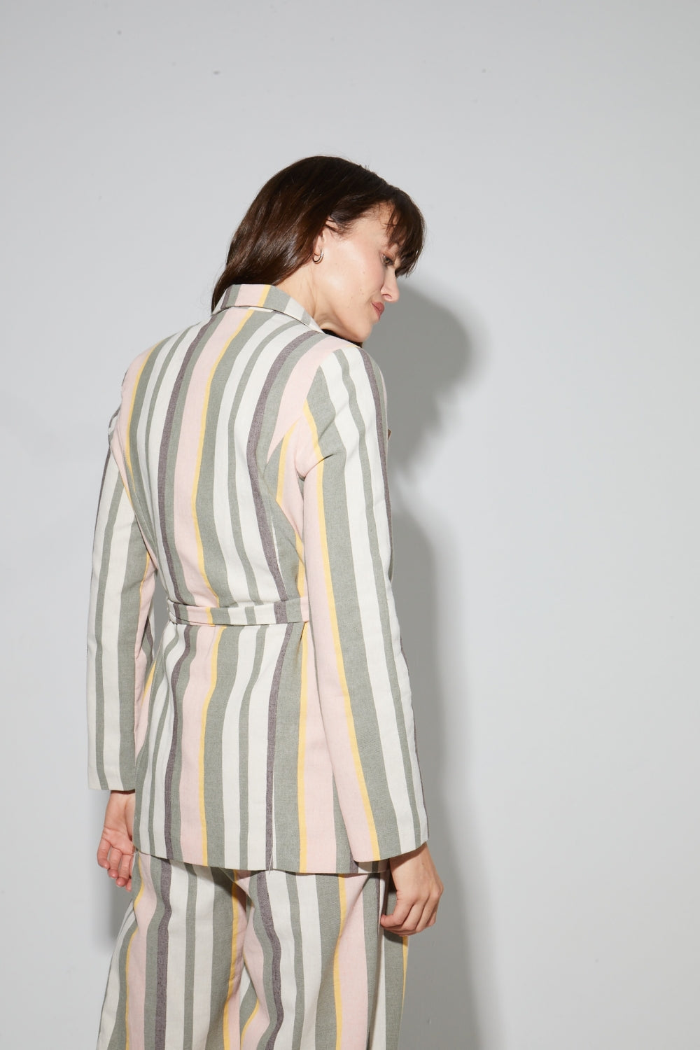 Blazer Eden, Rayures D'Été Fabriqué En Italie
