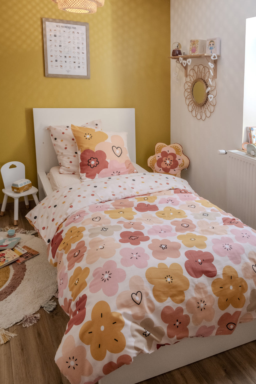 Barbotine - Juego de Cama (Funda Nórdica + 2 Fundas de Almohada) - Algodón Estampado