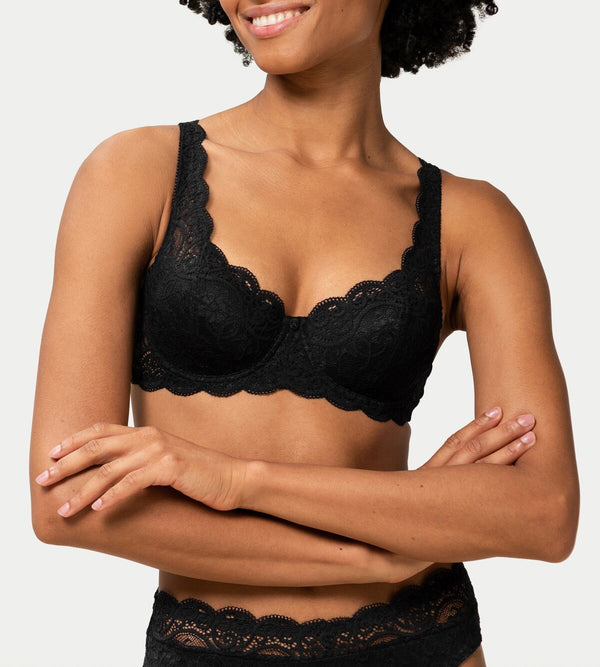 Amourette 300 Whp X Amplifying Balconette Bra - Black