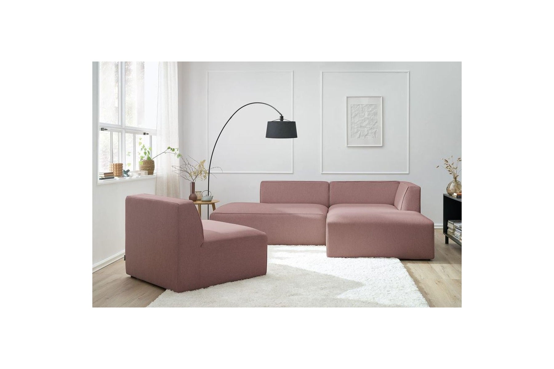 Megeve - Chauffeuse 1 Place Pour Canapé Modulable - Tissu Lisse