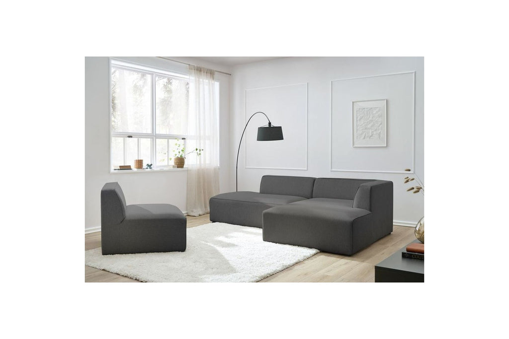 Megeve - Chauffeuse 1 Place Pour Canapé Modulable - Tissu Lisse
