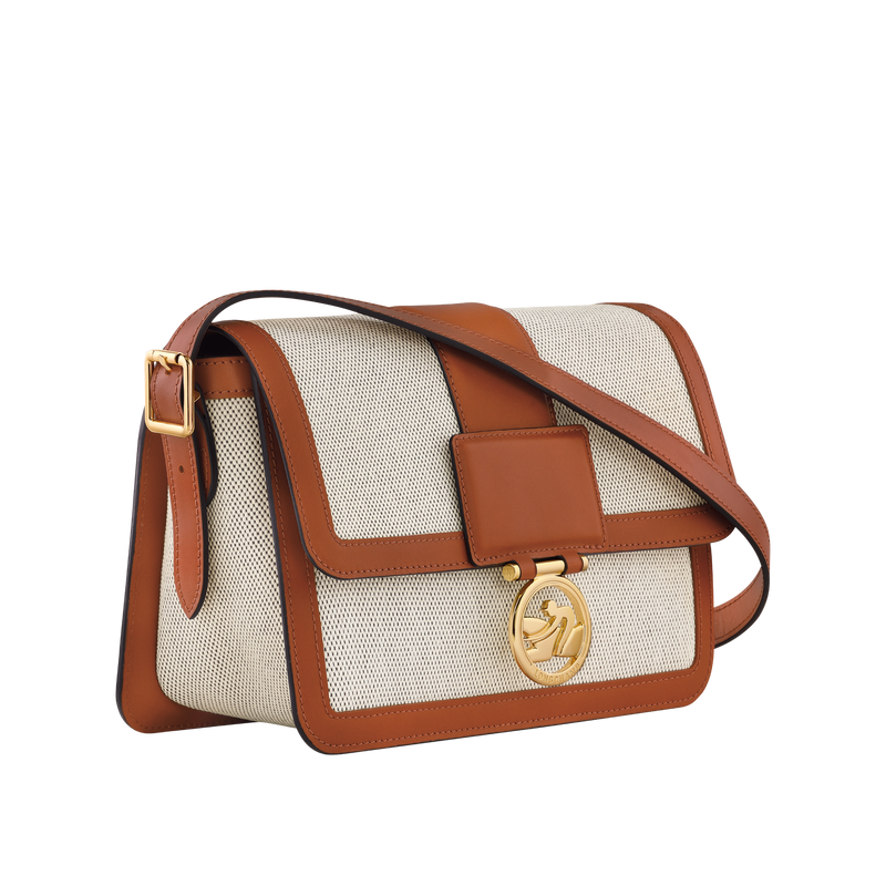 M Shoulder Bag - Box-Trot Canvas - Cognac