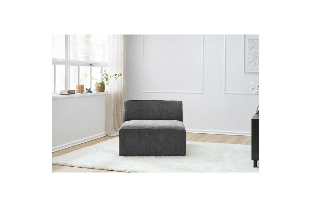 One-Seater Armchair for Modular Sofa - Megeve - Textured Fabric