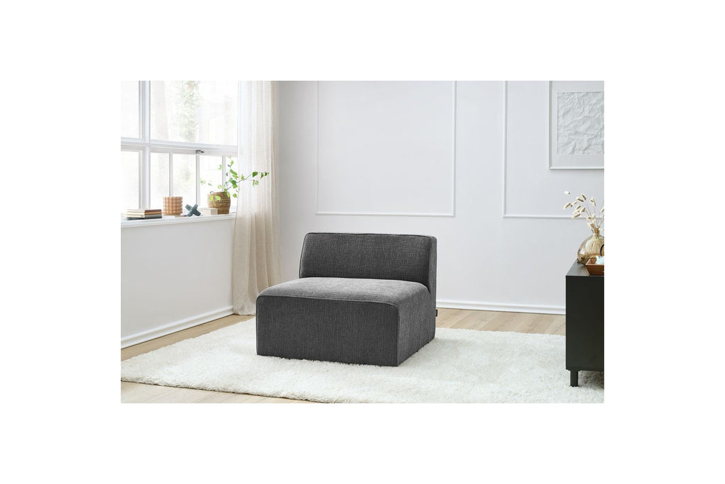 One-Seater Armchair for Modular Sofa - Megeve - Textured Fabric