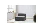 One-Seater Armchair for Modular Sofa - Megeve - Textured Fabric