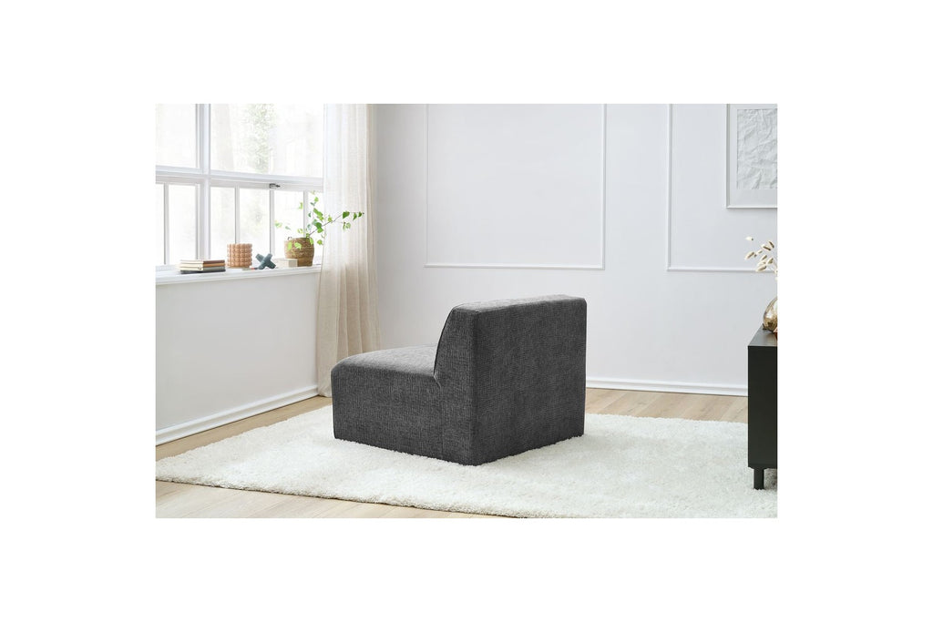 One-Seater Armchair for Modular Sofa - Megeve - Textured Fabric