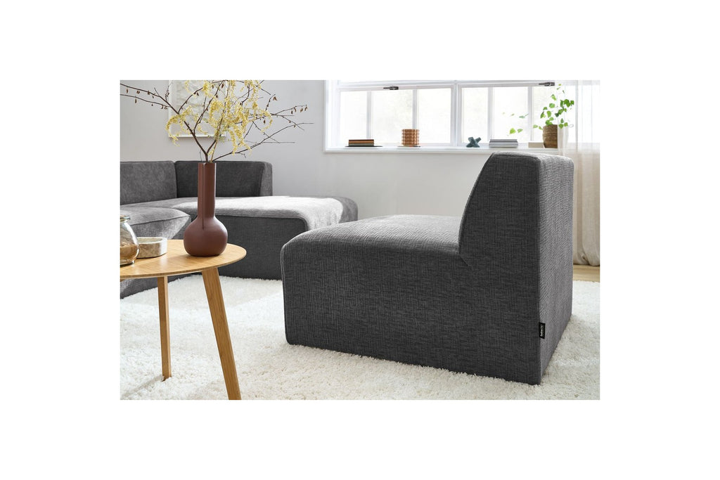 One-Seater Armchair for Modular Sofa - Megeve - Textured Fabric