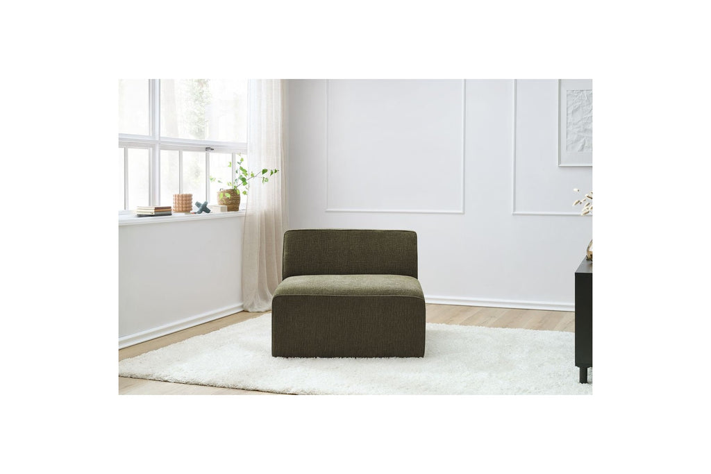 One-Seater Armchair for Modular Sofa - Megeve - Textured Fabric