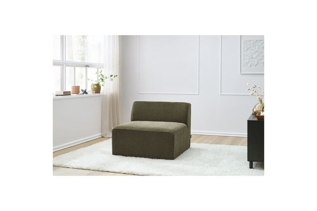 One-Seater Armchair for Modular Sofa - Megeve - Textured Fabric