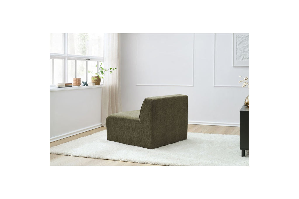 One-Seater Armchair for Modular Sofa - Megeve - Textured Fabric