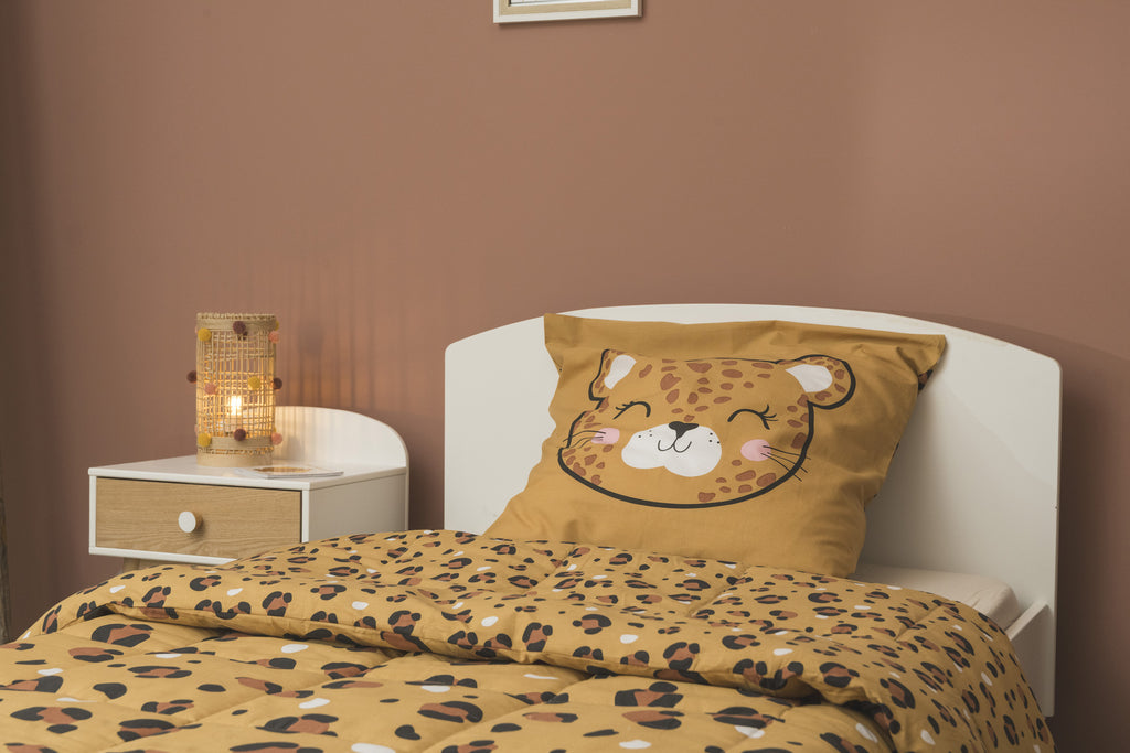 Lola - Couette Imprimée + 1 Taie D'Oreiller - Coton Imprimé
