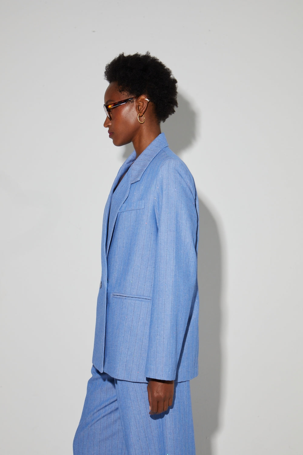 Blazer Ema Éclat Bleu, Fabriqué En Italie