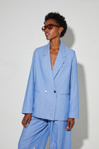 Blazer Ema Éclat Bleu, Fabriqué En Italie