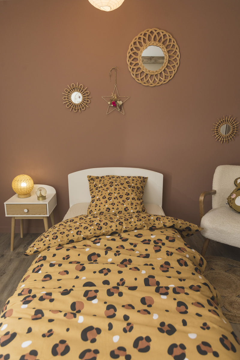Parure De Lit (Housse De Couette + 2 Taies D'Oreiller) - Coton Imprimé - Lola