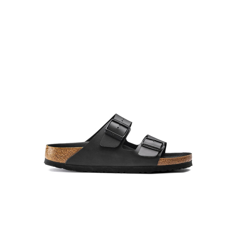 Birkenstock Arizona Birko Flor Black Black Foot Bed - Noir