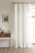 Cortina Regulable + 8 Anillas Clip - Nia - Marfil