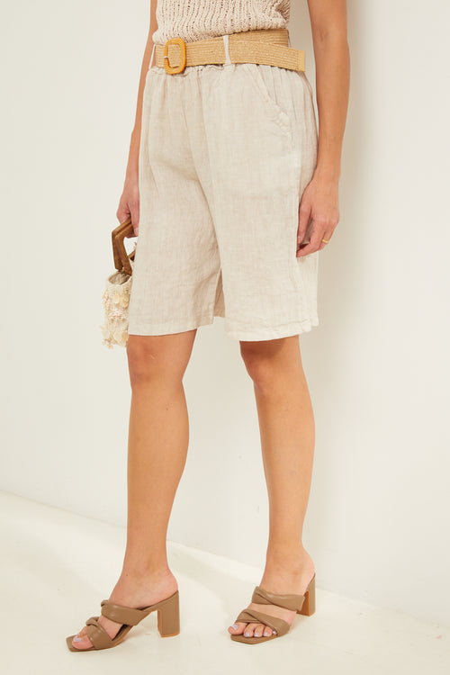 Bermudas - Beige - Mujer