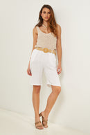 Bermudas - Blanco - Mujer
