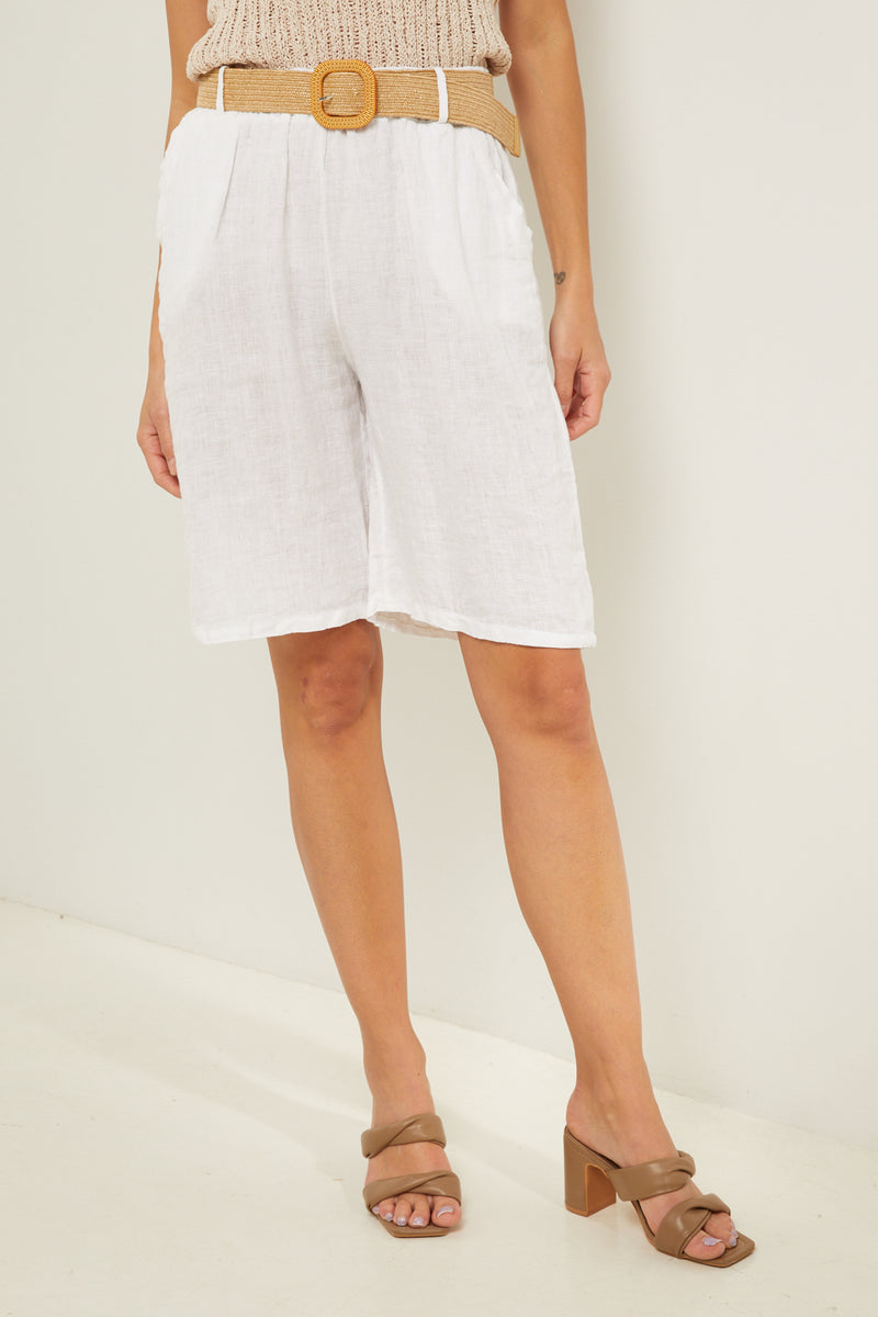 Bermudas - Blanco - Mujer