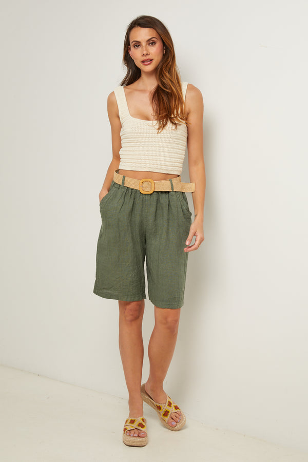 Bermudas - Caqui - Mujer