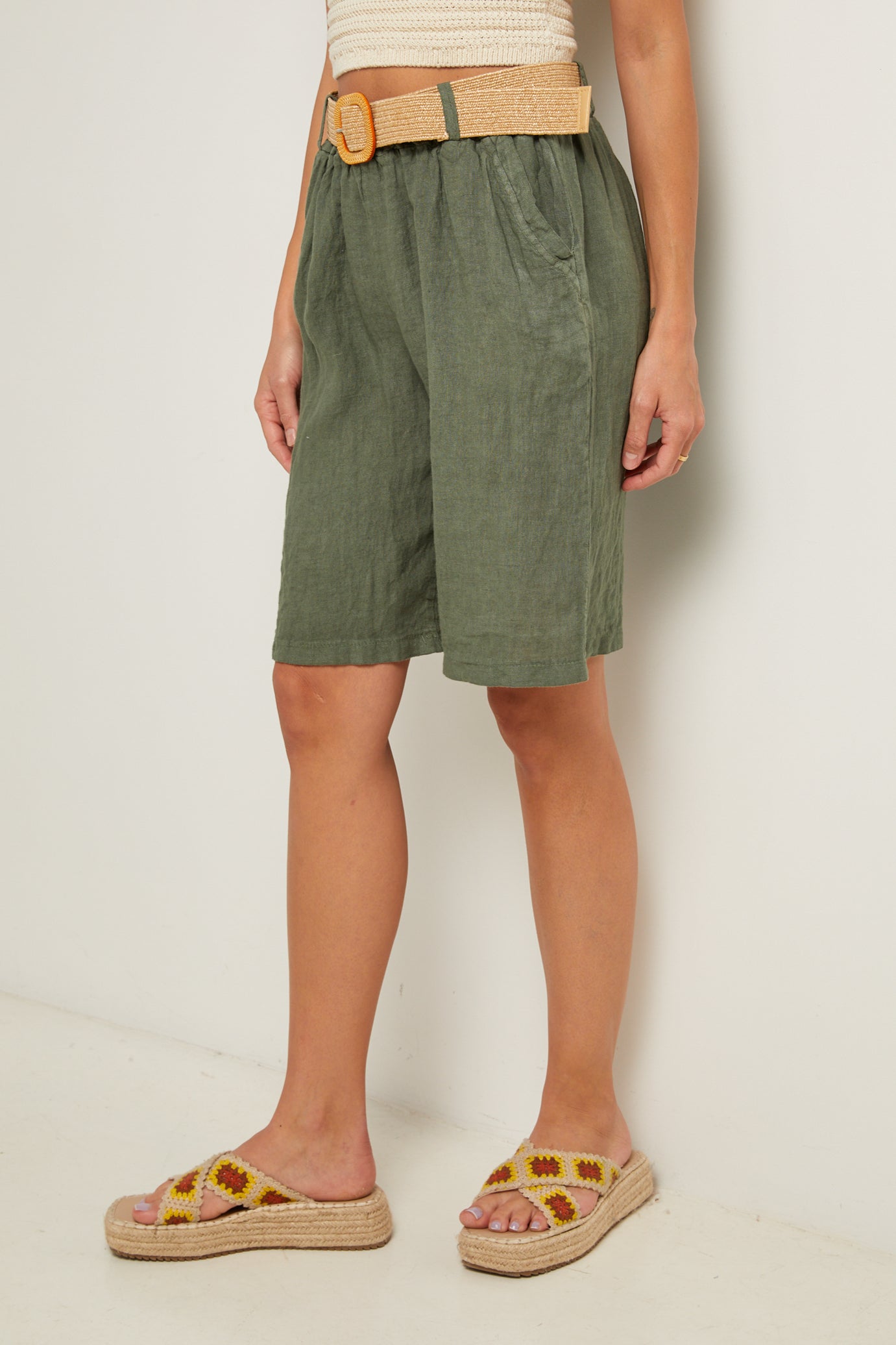 Bermuda - Kaki - Femme