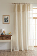 Adjustable Curtain + 8 Clip Rings - Elda - Sand