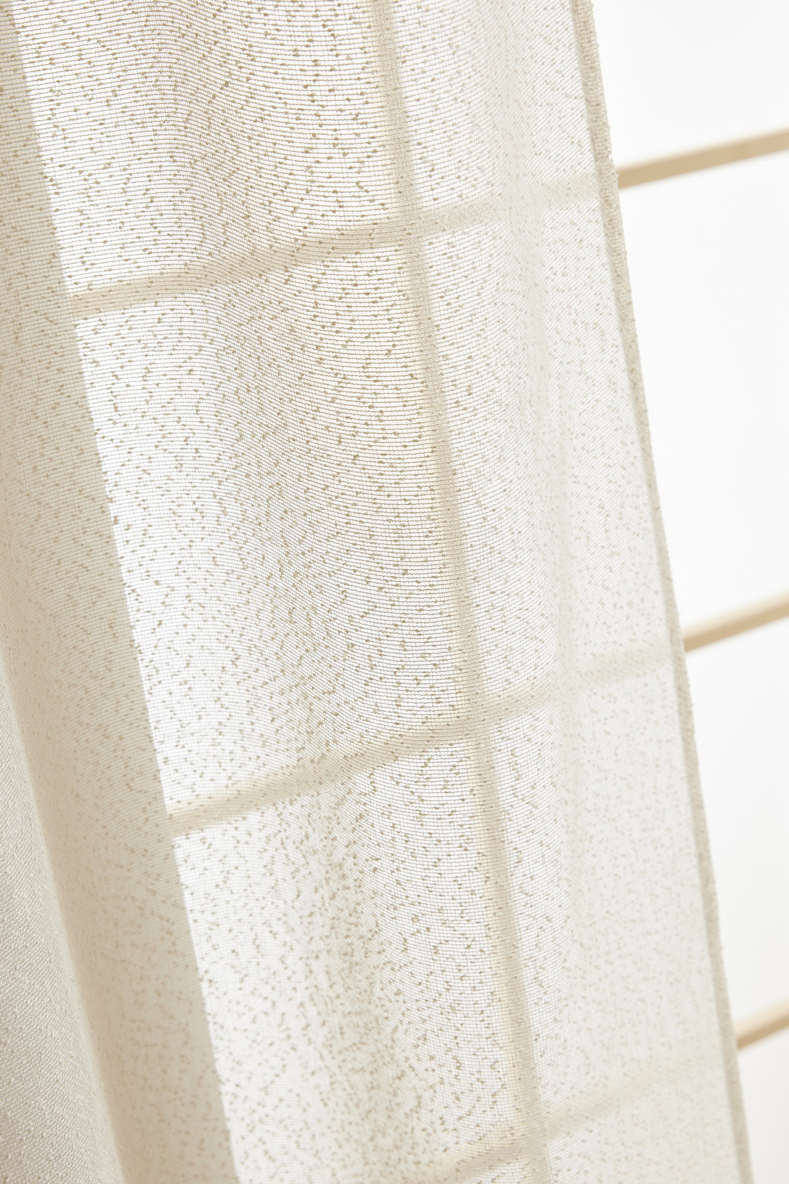 Adjustable Curtain + 8 Clip Rings - Elda - Sand
