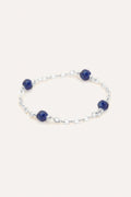Bague Chaînette Satellite - Lapis-Lazuli - Argent