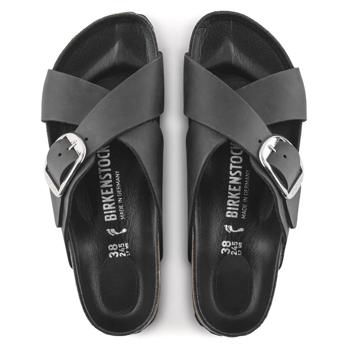 Sandales Siena Big Buckle - Noir - Femme