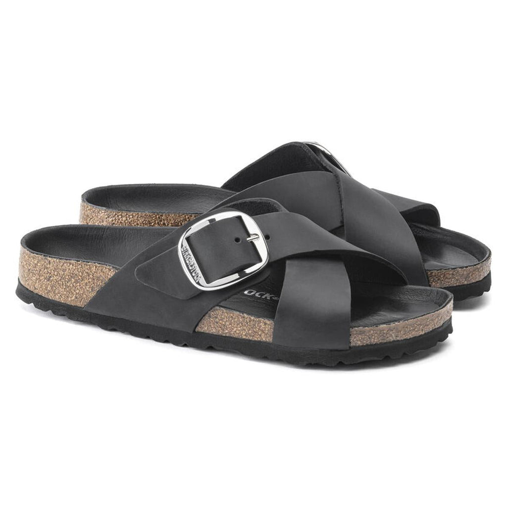 Sandales Siena Big Buckle - Noir - Femme