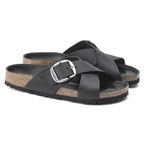 Sandales Siena Big Buckle - Noir - Femme