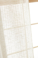 Rideau Ajustable + 8 Anneaux Pince - Freya - Sable